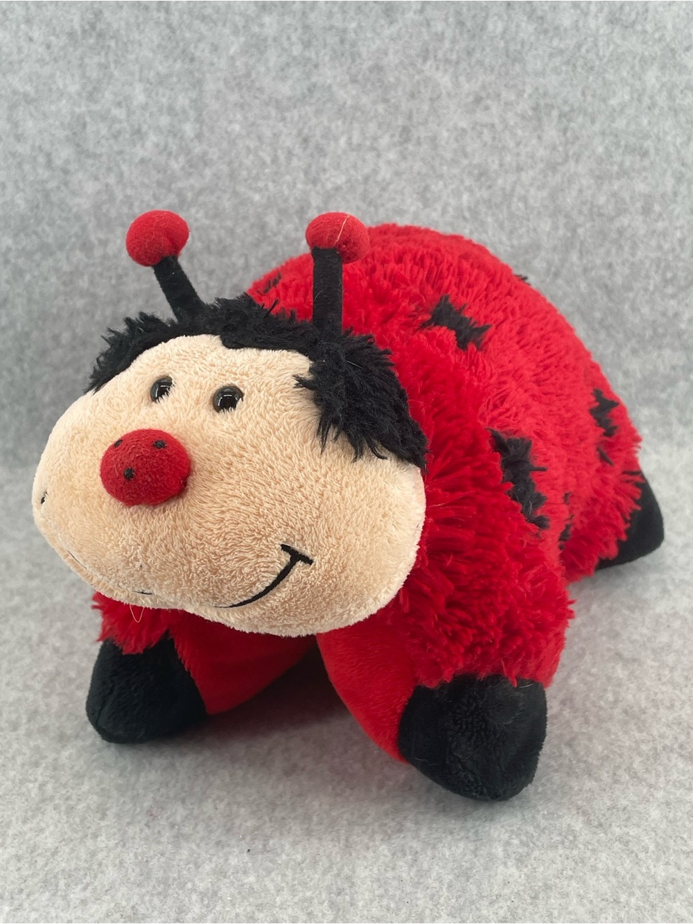 Pillow Pets Pee Wee Ladybug 11” Red Black Lady Bug Stuffed Plush 2010